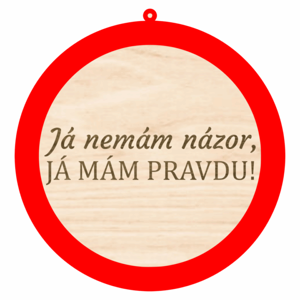 Dopravní cedule – Já mám pravdu
