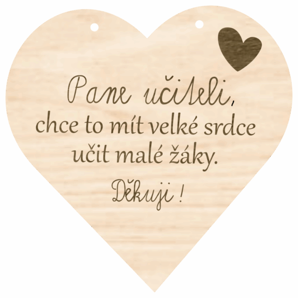 Srdce – Pane učiteli