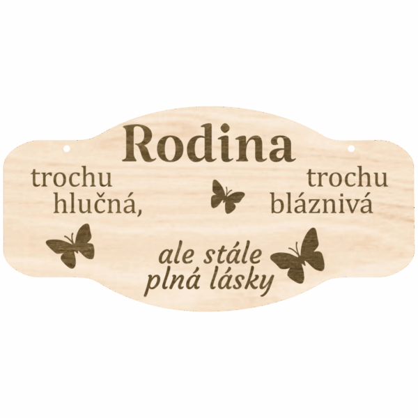 Cedulka s citátem – Rodina