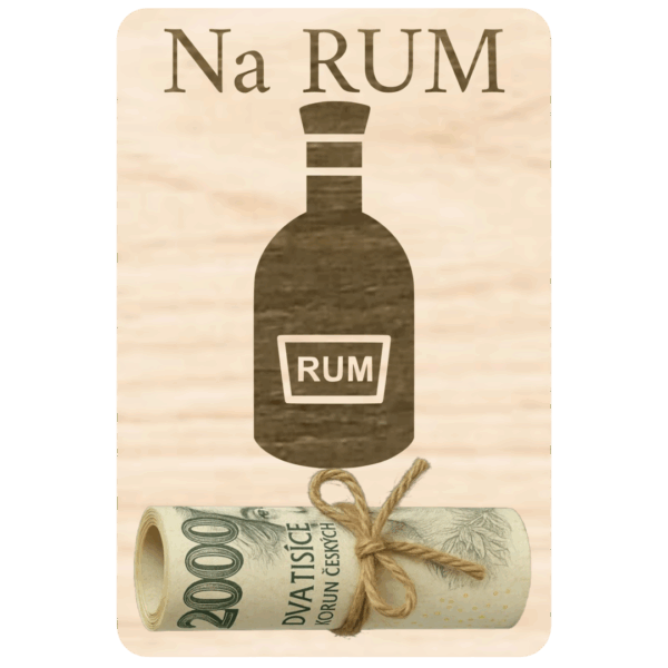 Destička na peníze – Na RUM