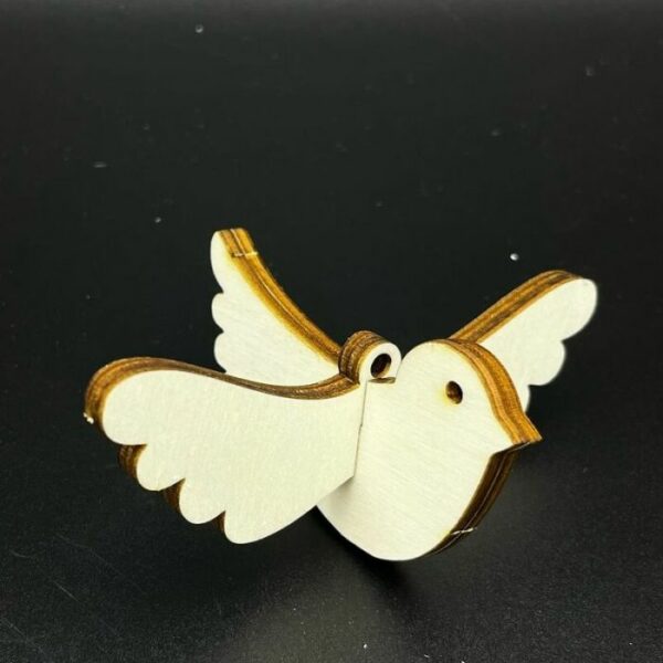 Dřevěná holubička na pověšení