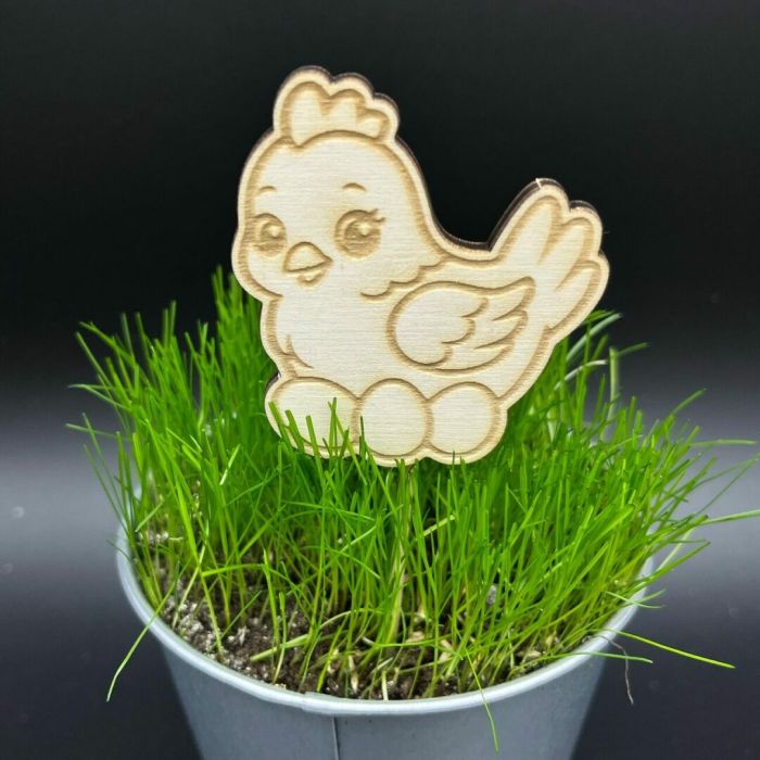 Zápich do truhlíku – Slepička s vajíčky Zápich do truhlíku – Slepička s vajíčky